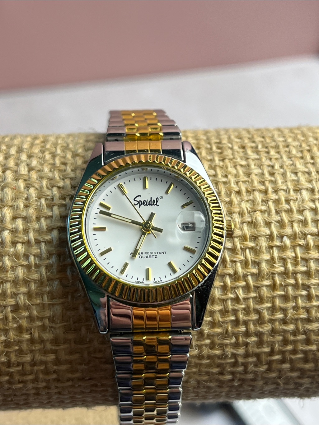 Speidel TwoTone Gold  Silver Bracelet Ladies Watch 26mm